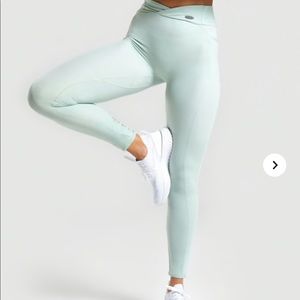 Gymshark Poise Leggings-Light Green